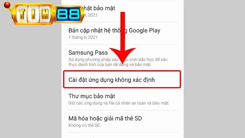 Set-up lại tính năng bảo mật trên điện thoại để cài ứng dụng